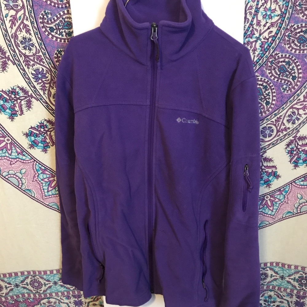 Purple Columbia Zip Up Fleece